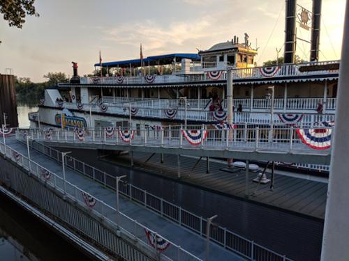 One of the group events was to take the General Jackson River Boat dinner cruises down to city center Nashville and back.  Great food and entertainment!